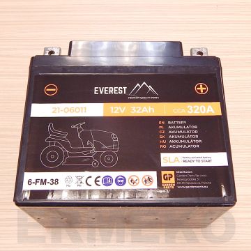 Acumulator gel (AGM) EVEREST BATTERY 12V - 32AH - 320A - / -/+