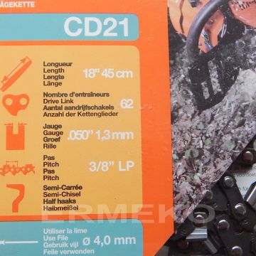 Lant 3/8"LP - 1.3 - 62 eclise