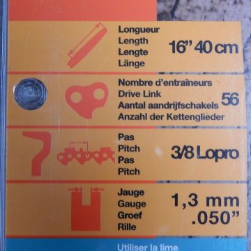 Kit lama + lant 40cm - 3/8"LP - 1.3 - 56E