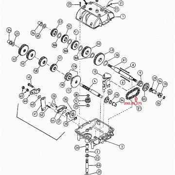 Lant tractoras tuns gazon MTD, GUTBROD, COLUMBIA, MASTERCUT - 090.93.275