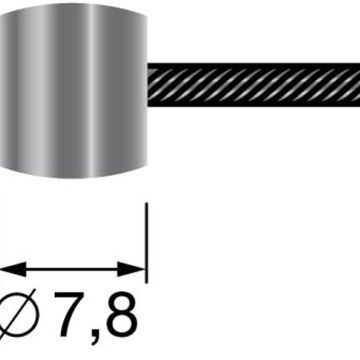 Cablu bowden L=2500mm, Ø ext. 2,50mm