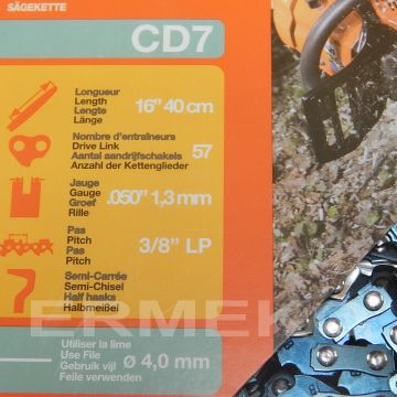 Lant 3/8"LP - 1.3 - 57 eclise